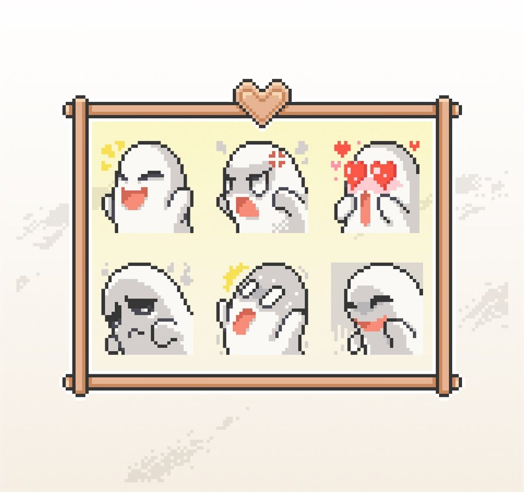 Twitch表情符号贴图/忠诚点数奖励/可爱像素风/小魔鬼 - 电脑手机桌布/贴图/App 图示 - 其他材质 