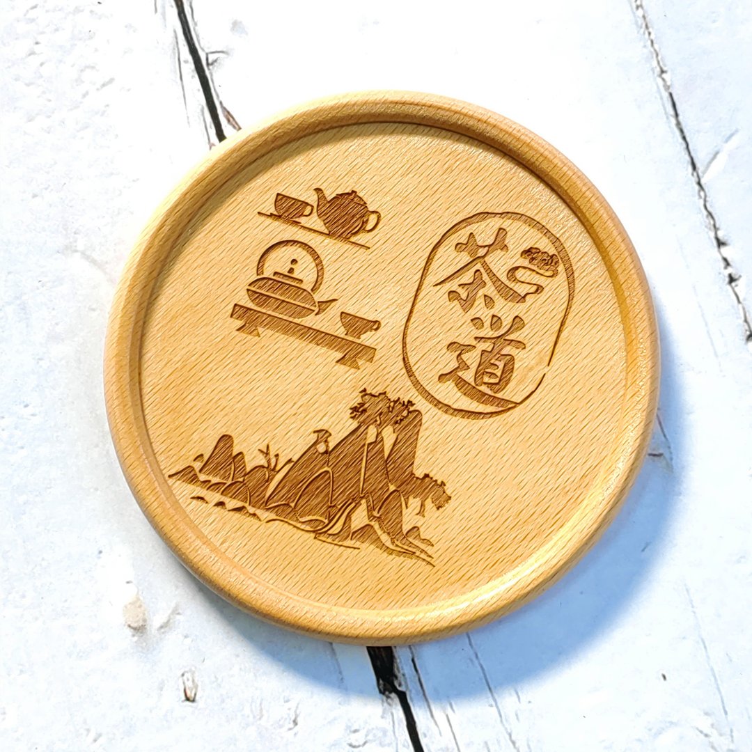 定制 日式 榉木 茶杯垫 实木杯垫  防烫玻璃杯木垫 - 摆饰 - 木头 