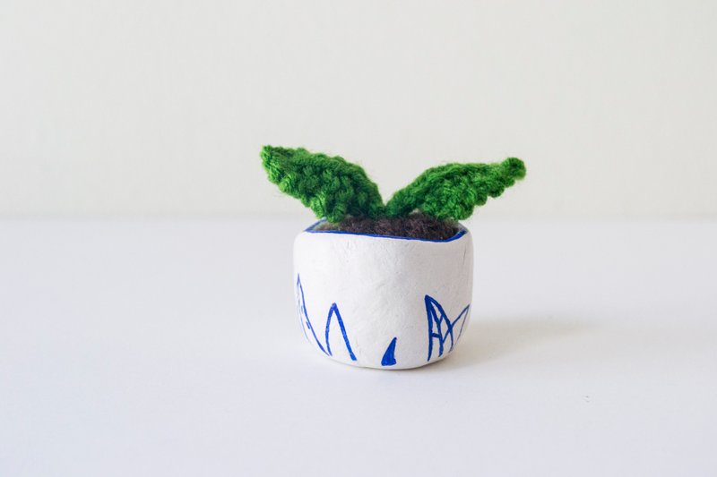 Miniature Knitted Plant - home decor - 植栽/盆栽 - 其他材质 多色