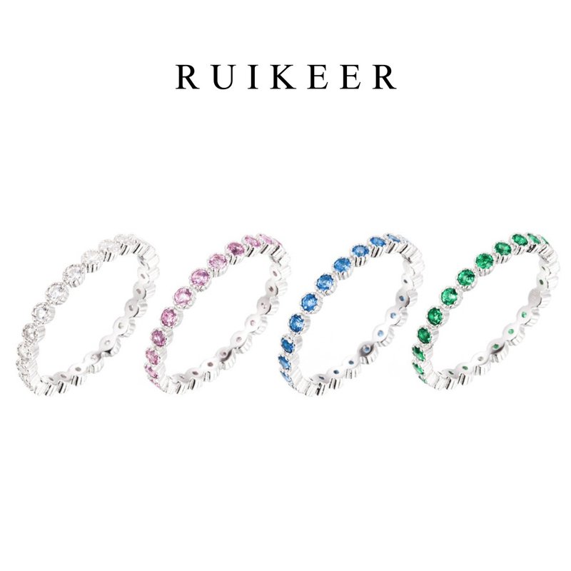 S925纯银 彩芒心语 戒指 - 戒指 - 纯银 银色