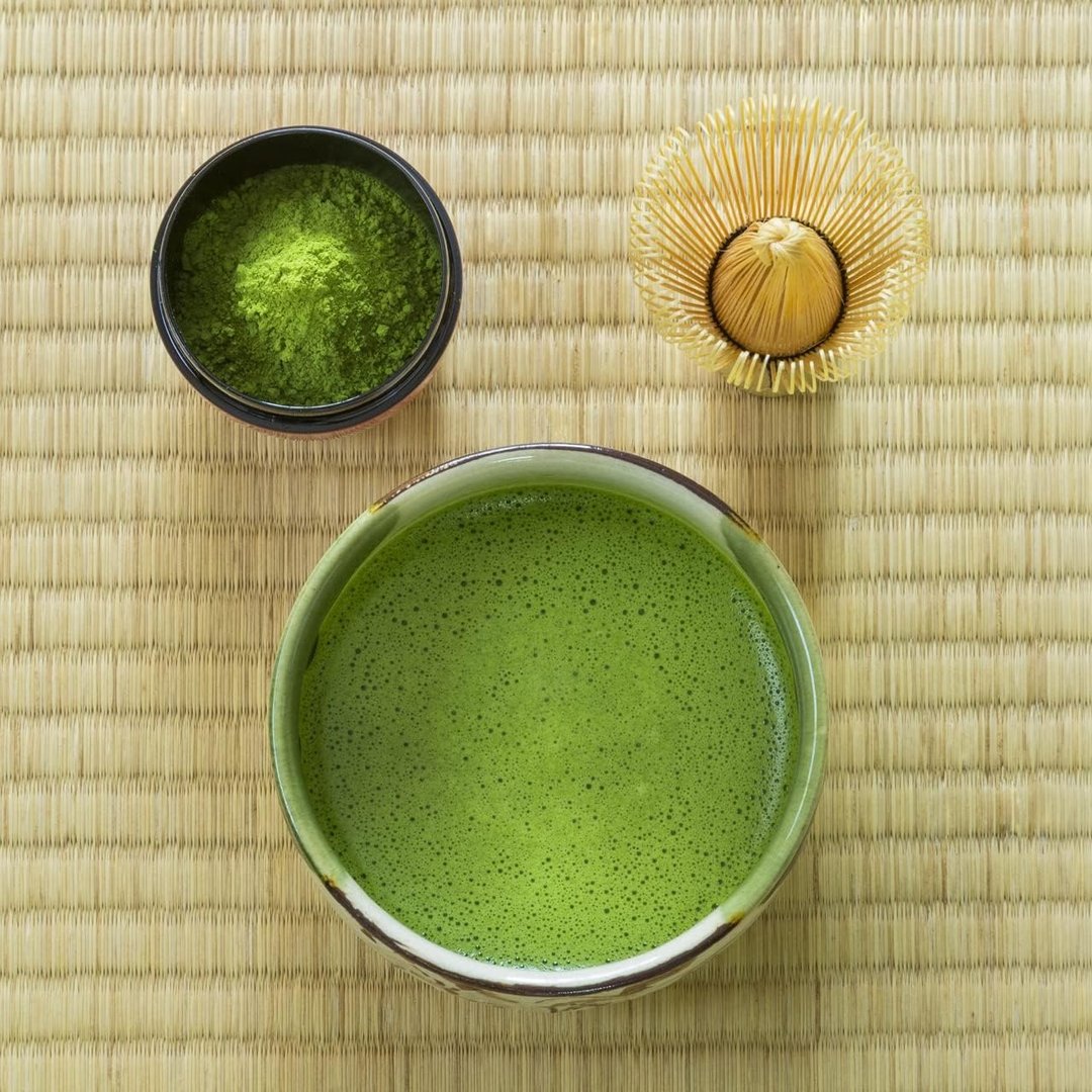 日本抹茶茶具套装 附500g抹茶粉 茶碗 茶筅及茶杓 - 茶 - 新鲜食材 绿色