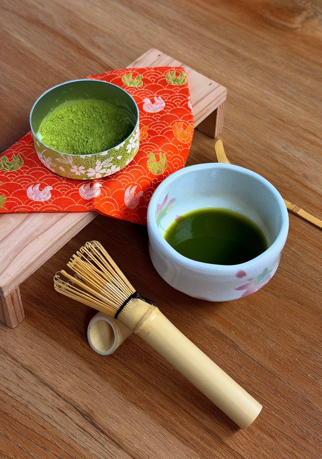 日本抹茶茶具套装 附500g抹茶粉 茶碗 茶筅及茶杓 - 茶 - 新鲜食材 绿色