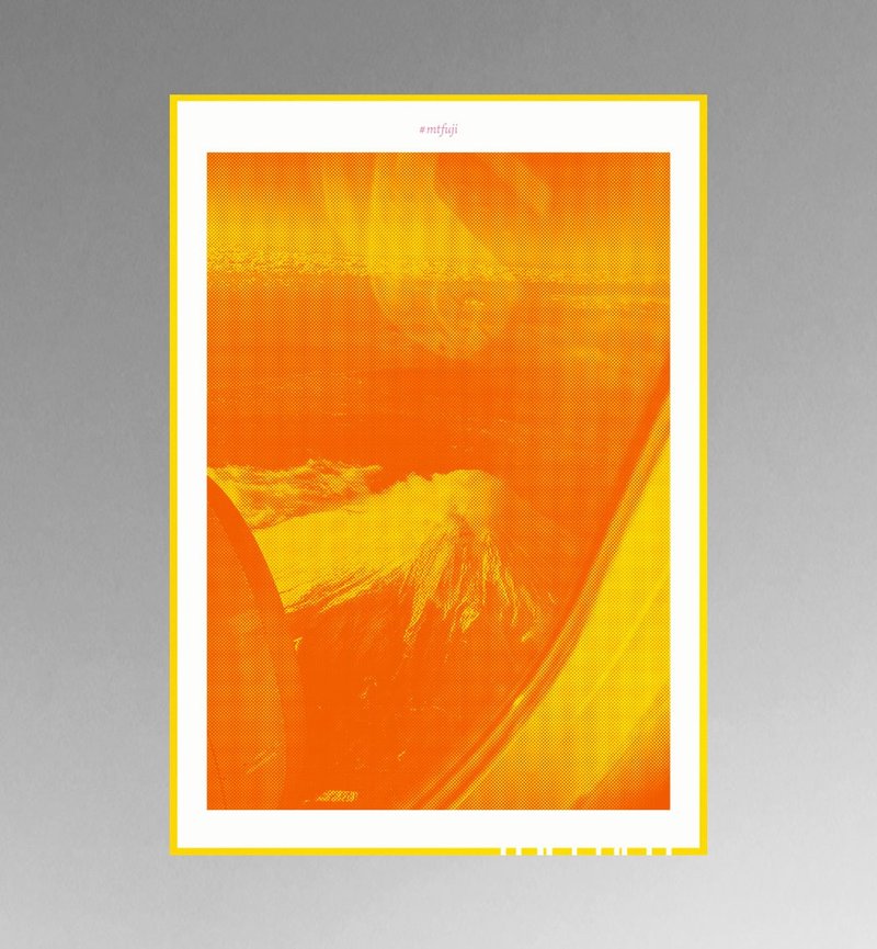 海报 A2 | 富士山 MTFUJI_01_No.38 - 海报/装饰画/版画 - 纸 黄色