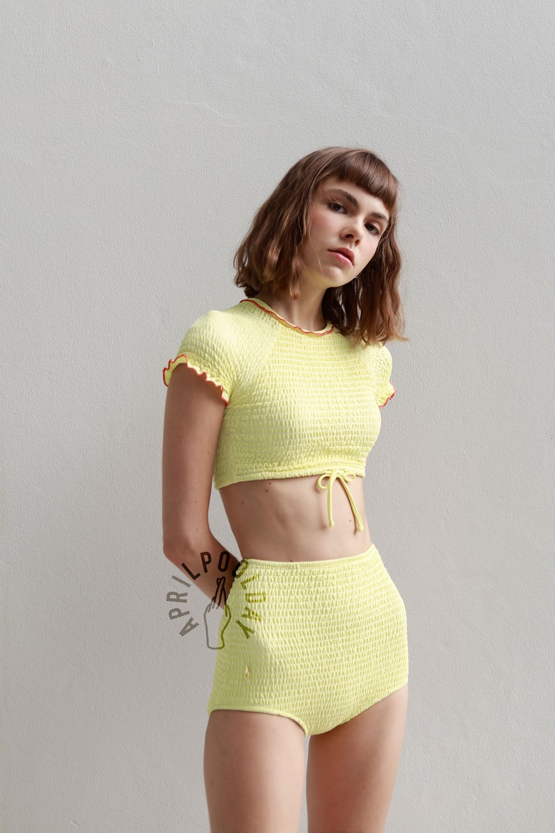 Aprilpoolday Swimwear / SMOGGIE / Yellow - 女装泳衣/比基尼 - 其他材质 黄色