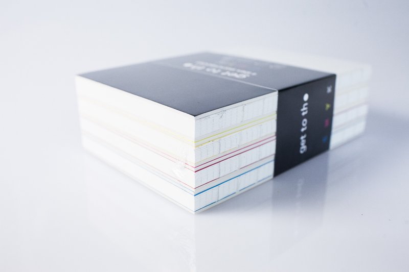 get to the point - 全平展开裸线装笔记本 - CMYK组 - 笔记本/手帐 - 纸 多色