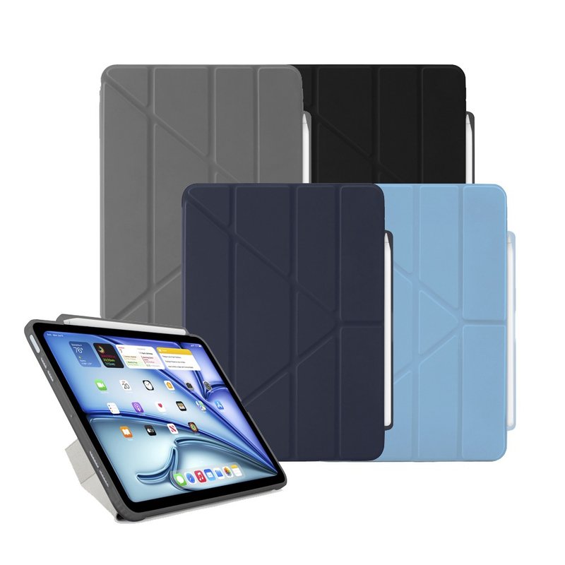 Pipetto Air 11寸 /Air 10.9寸(第4/5代) Origami 含笔槽保护套 - 平板/电脑保护壳 - 塑料 