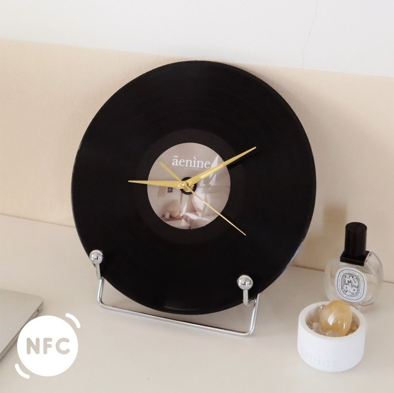 黑胶唱片手作时钟 - 时钟/闹钟 - 塑料 黑色