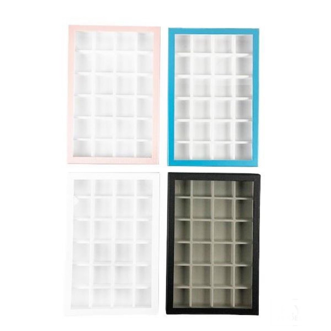 Loose case with window paper box 40mm partition board 4color - 收纳用品 - 纸 粉红色