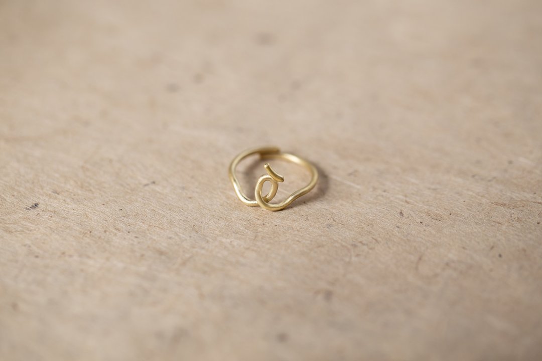ChatterRing I-L brass ring - 戒指 - 铜/黄铜 金色