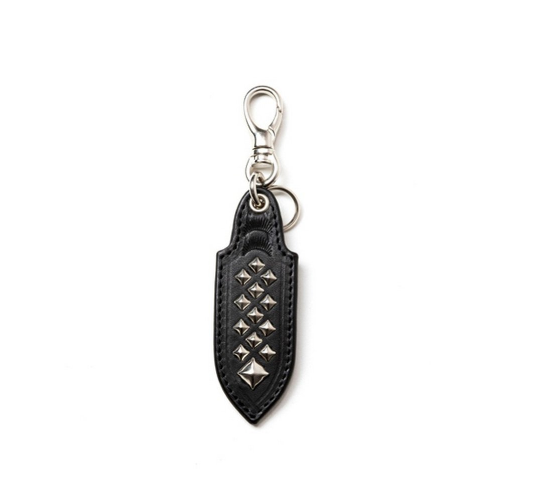 Calee Studs Leather Key Ring盾形铆钉钥匙圈 - 钥匙链/钥匙包 - 其他材质 多色