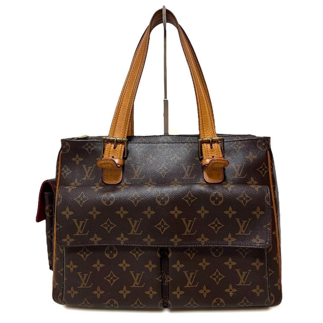 正品 Louis Vuitton 路易威登 Multpli Cite 托特包 手提包 Monogram PVC 皮革 M51162 二手 - 手提包/手提袋 - 其他材质 咖啡色