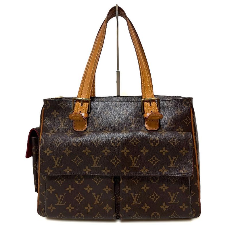 正品 Louis Vuitton 路易威登 Multpli Cite 托特包 手提包 Monogram PVC 皮革 M51162 二手 - 手提包/手提袋 - 其他材质 咖啡色