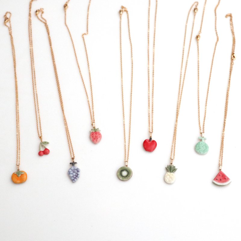Fruit necklace - 项链 - 瓷 红色