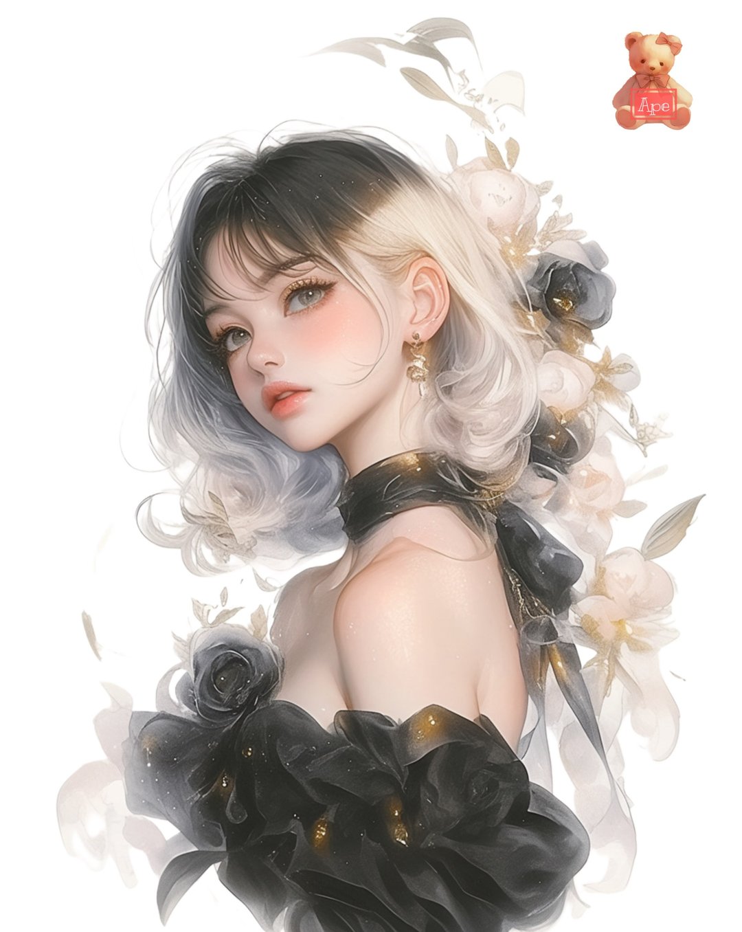 原创人物贴纸 装饰贴纸 内含5枚 - 贴纸 - 纸 