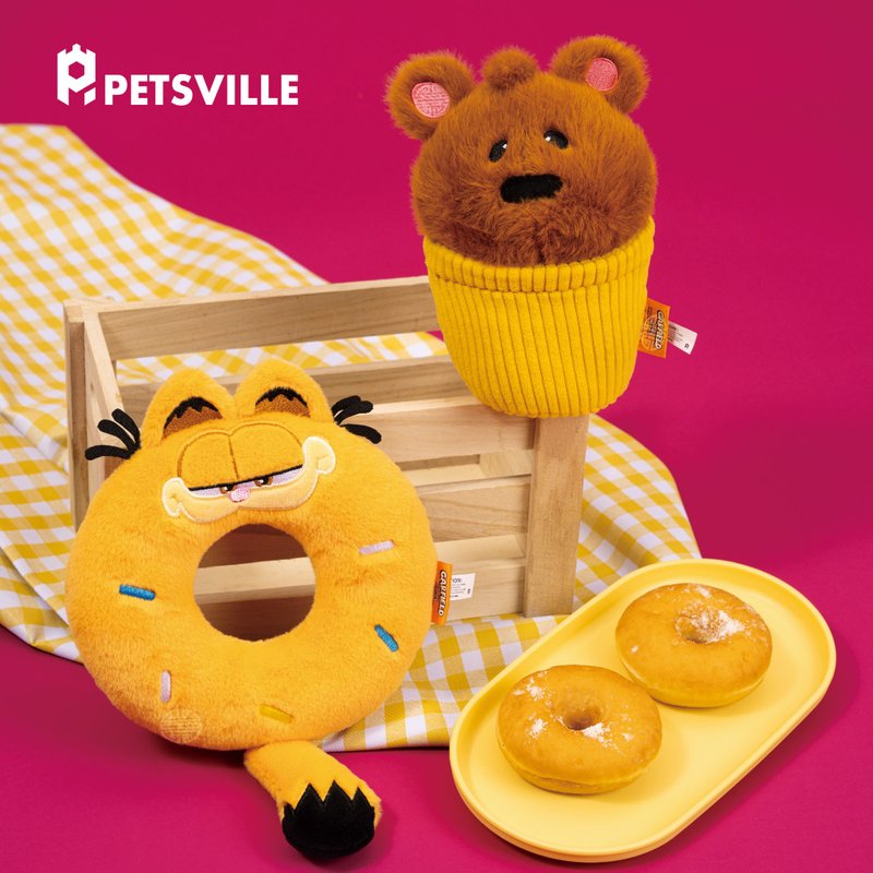 【Petsville派思维x加菲猫】加菲布奇发声玩具(共2款) 陪伴玩具 - 玩具 - 聚酯纤维 橘色