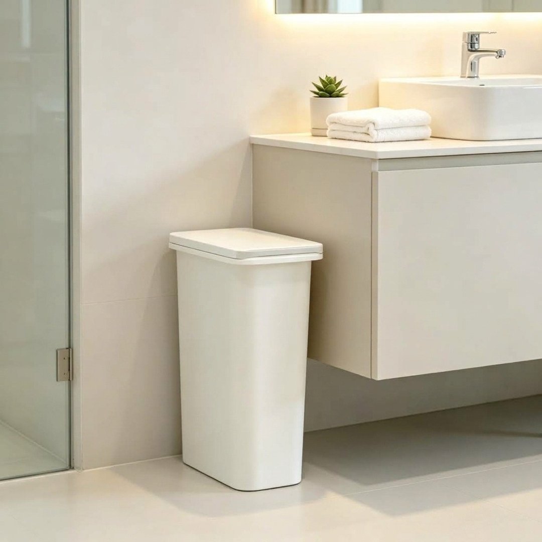 日本 RISU H&H 系列 防臭按压式垃圾桶 20L - 垃圾桶 - 塑料 白色