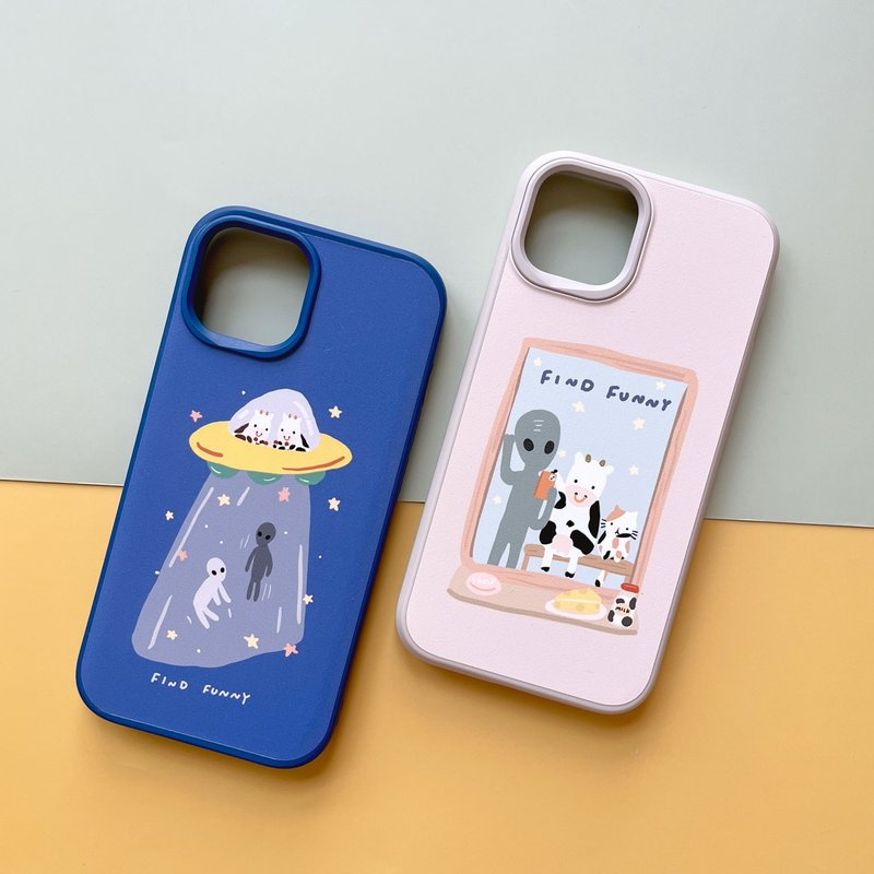 手机壳 | 嗨 ! 牛牛猫咪与鸭鹅的太空旅行犀牛盾防摔手机壳 - 5款 - 手机壳/手机套 - 其他材质 