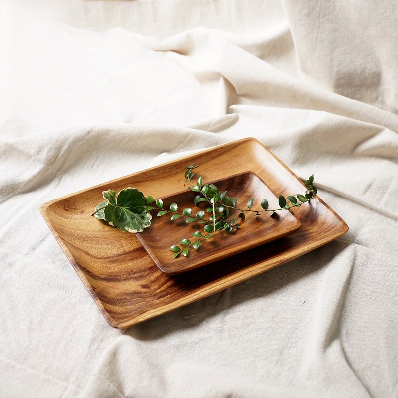 相思木原木长方盘 - 盘子/餐盘/盘架 - 木头 