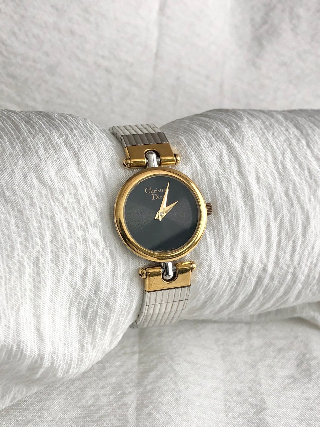 【日本直送 名牌中古包】Christian Dior 手表 银色 金色 圆形表盘 不锈钢 3025 fpx22i - 女表 - 不锈钢 银色