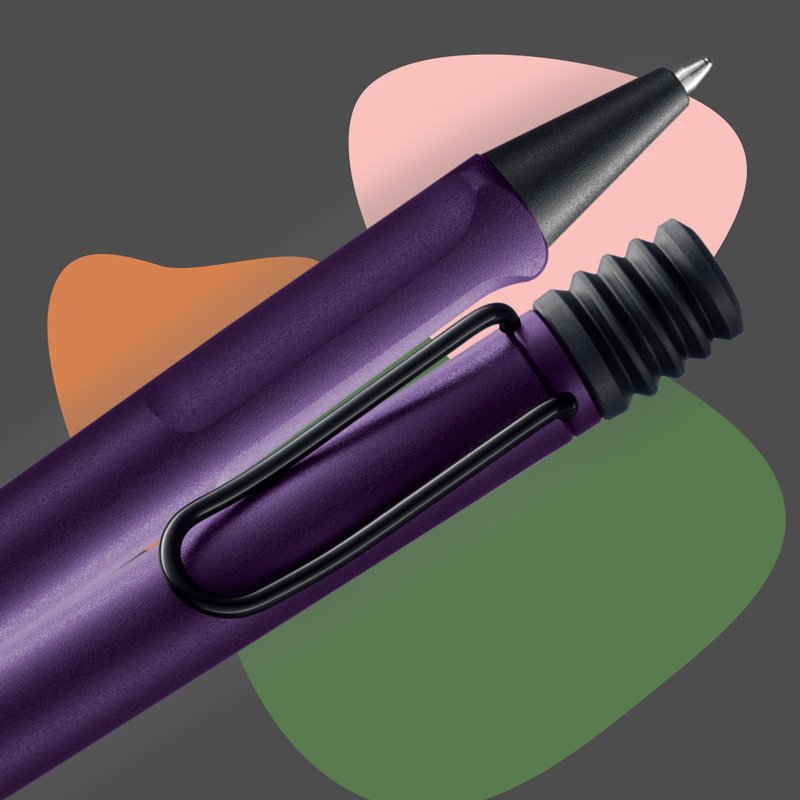 LAMY 原子笔 / safari 狩猎者系列 - dark lilac  - 紫丁香 - 圆珠笔/中性笔 - 塑料 紫色