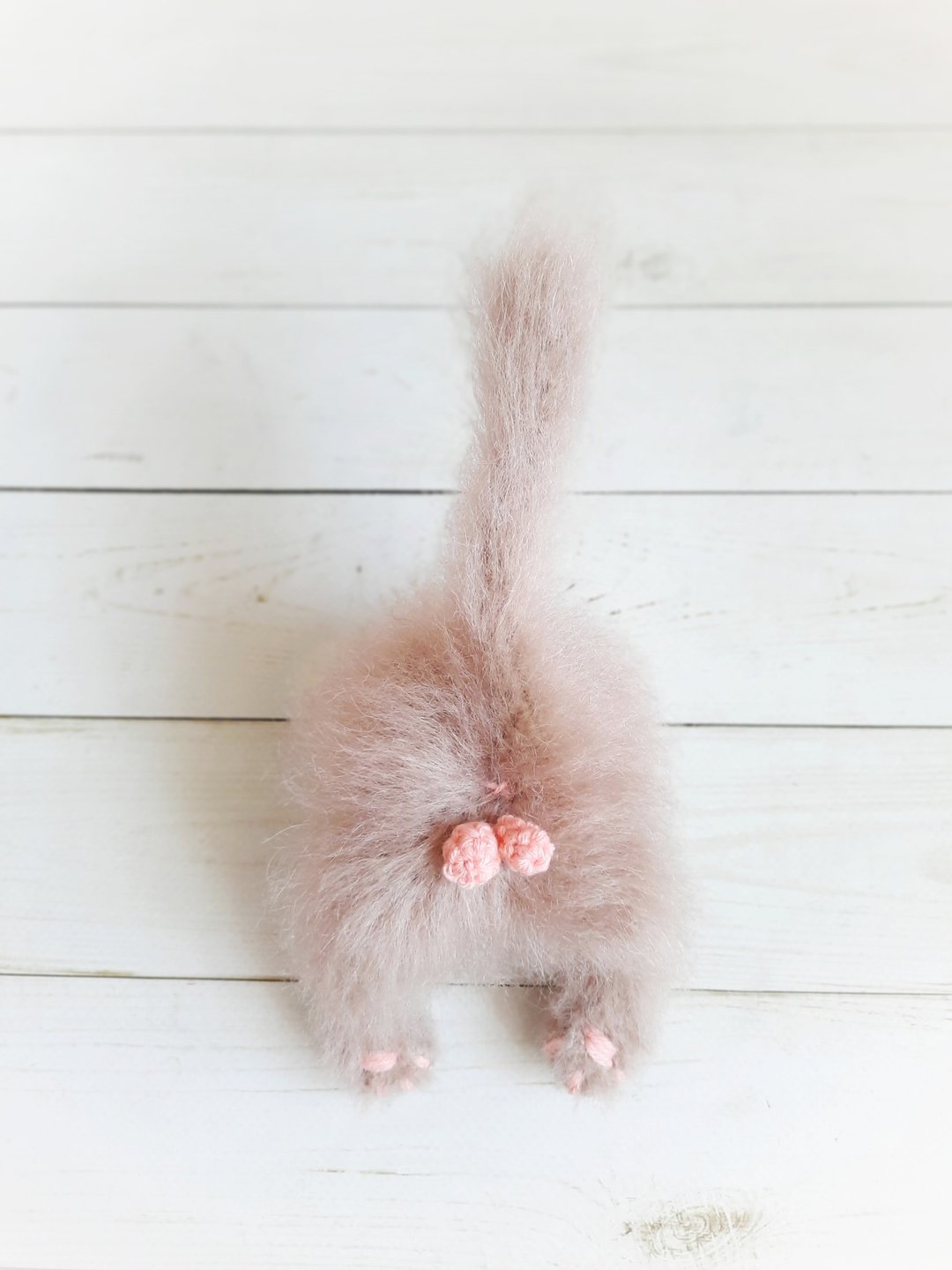 Cat Butt funny fridge magnets / cat tail owner gift - 冰箱贴/磁贴 - 羊毛 