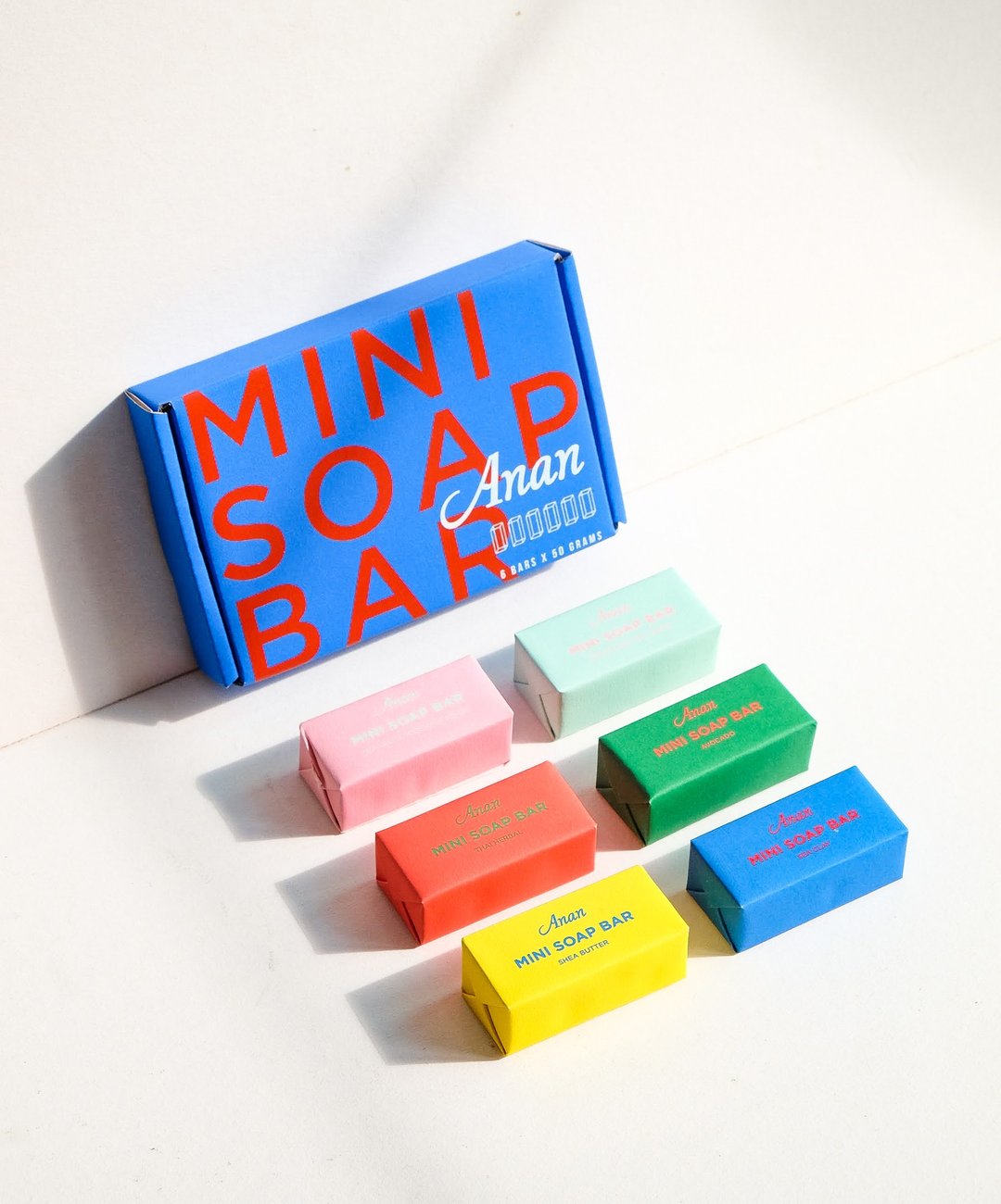 Mini Natural Handmade Soap Bar Set - 肥皂/手工皂 - 其他材质 蓝色
