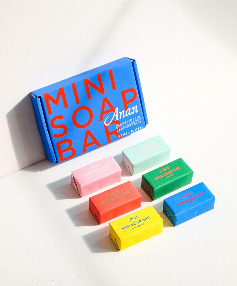 Mini Natural Handmade Soap Bar Set - 肥皂/手工皂 - 其他材质 蓝色