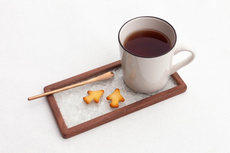 海棠花置物盘 - 盘子/餐盘/盘架 - 玻璃 多色