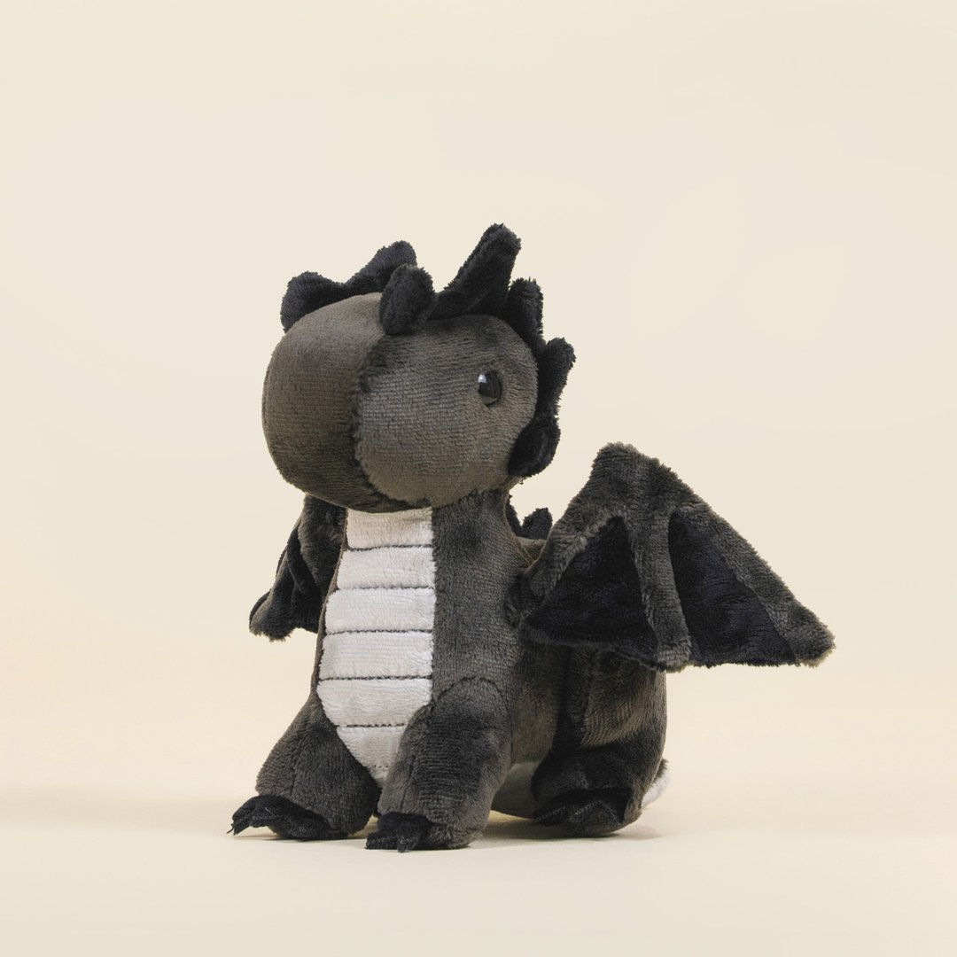 Mini Bellzi | Black Draggi 小黑色喷火龙玩偶 - 玩偶/公仔 - 其他人造纤维 黑色