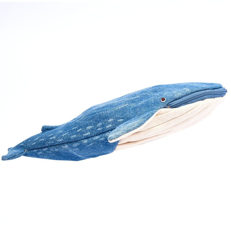 港湾溜鱼 手做 蓝鲸笔袋-海洋系列 - 铅笔盒/笔袋 - 其他材质 蓝色