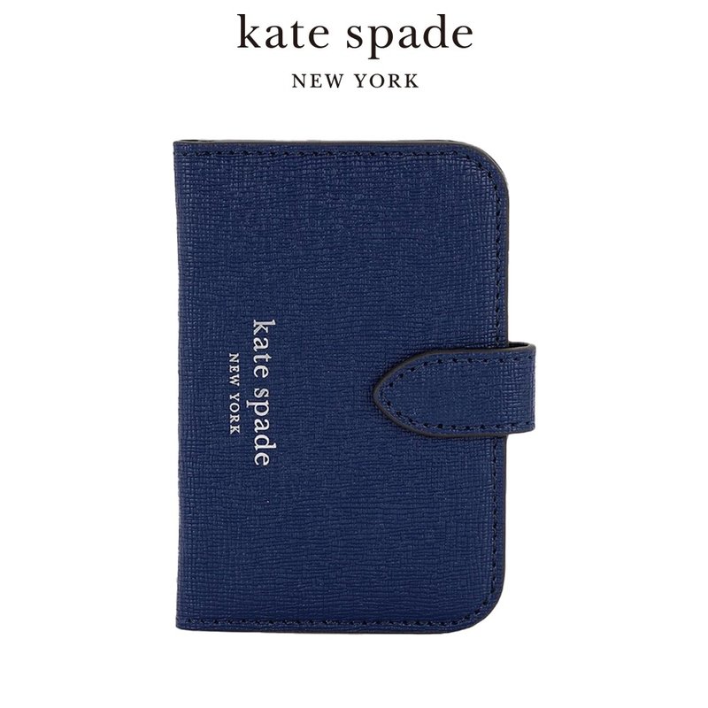 【kate spade】MagSafe 磁吸迷你掀盖包 海军蓝 - 手机配件 - 其他材质 银色