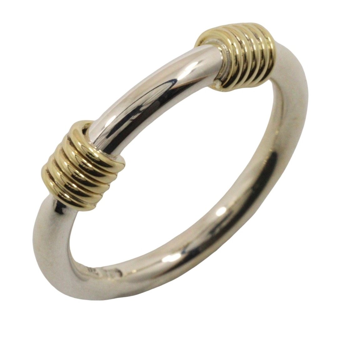 [日本直发] Tiffany & Co. Bandwith 2 Wire Size 9 戒指，925银x K18YG，约 3.9 克，女款 [二手] - 戒指 - 银 银色