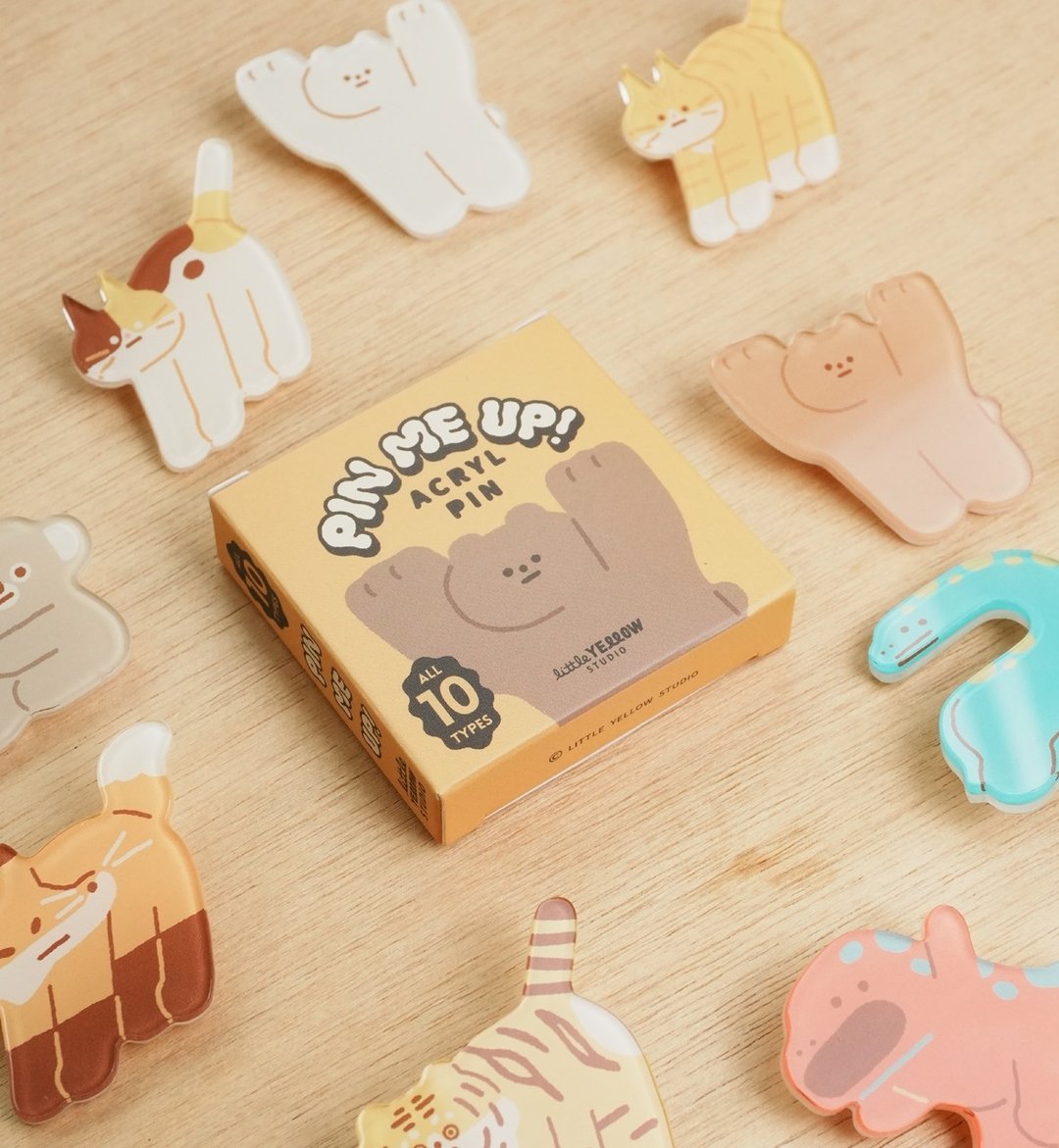 Furry Zoo 盲抽 动物造型 压克力别针 10款 - 徽章/别针 - 压克力 多色