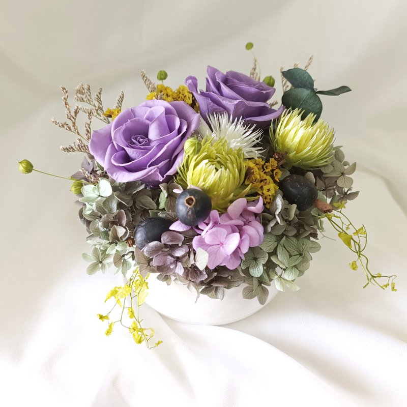 【慕夏】永生花/干燥花/盆花 - 干燥花/捧花 - 植物．花 粉红色