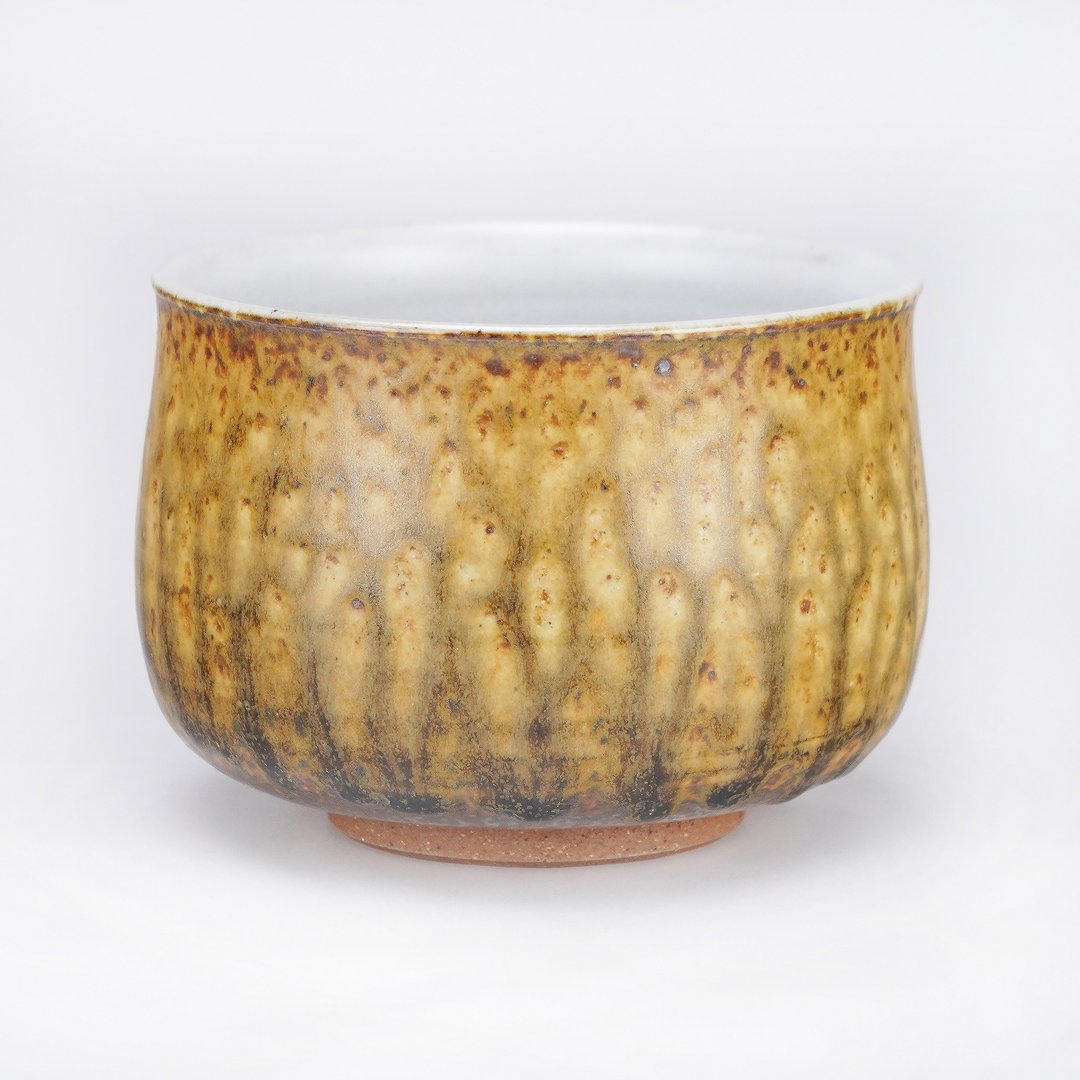 樱花木灰釉手作茶碗 日式品茗茶盏 - 茶具/茶杯 - 陶 卡其色