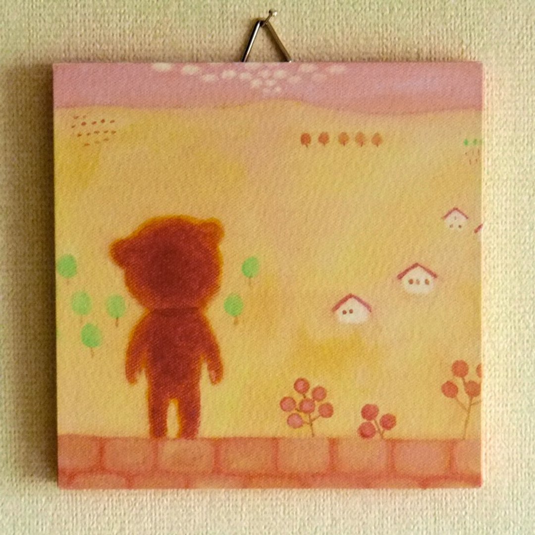 Mini panel No.12 / Fragment of memory - 海报/装饰画/版画 - 纸 橘色