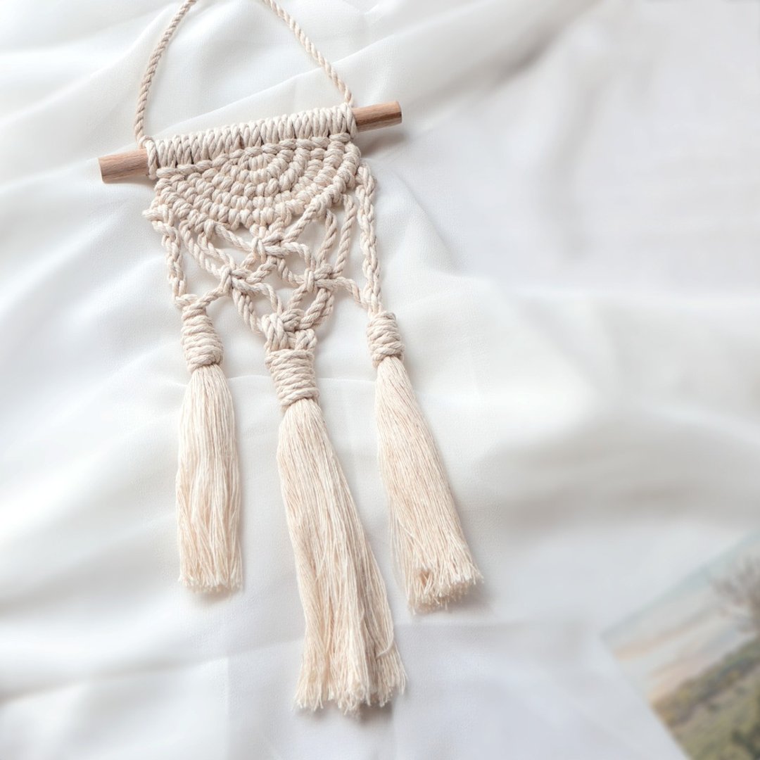美好时光丨波西米亚 编织 镂空 Macrame 手作 流苏 挂饰 - 摆饰 - 棉 