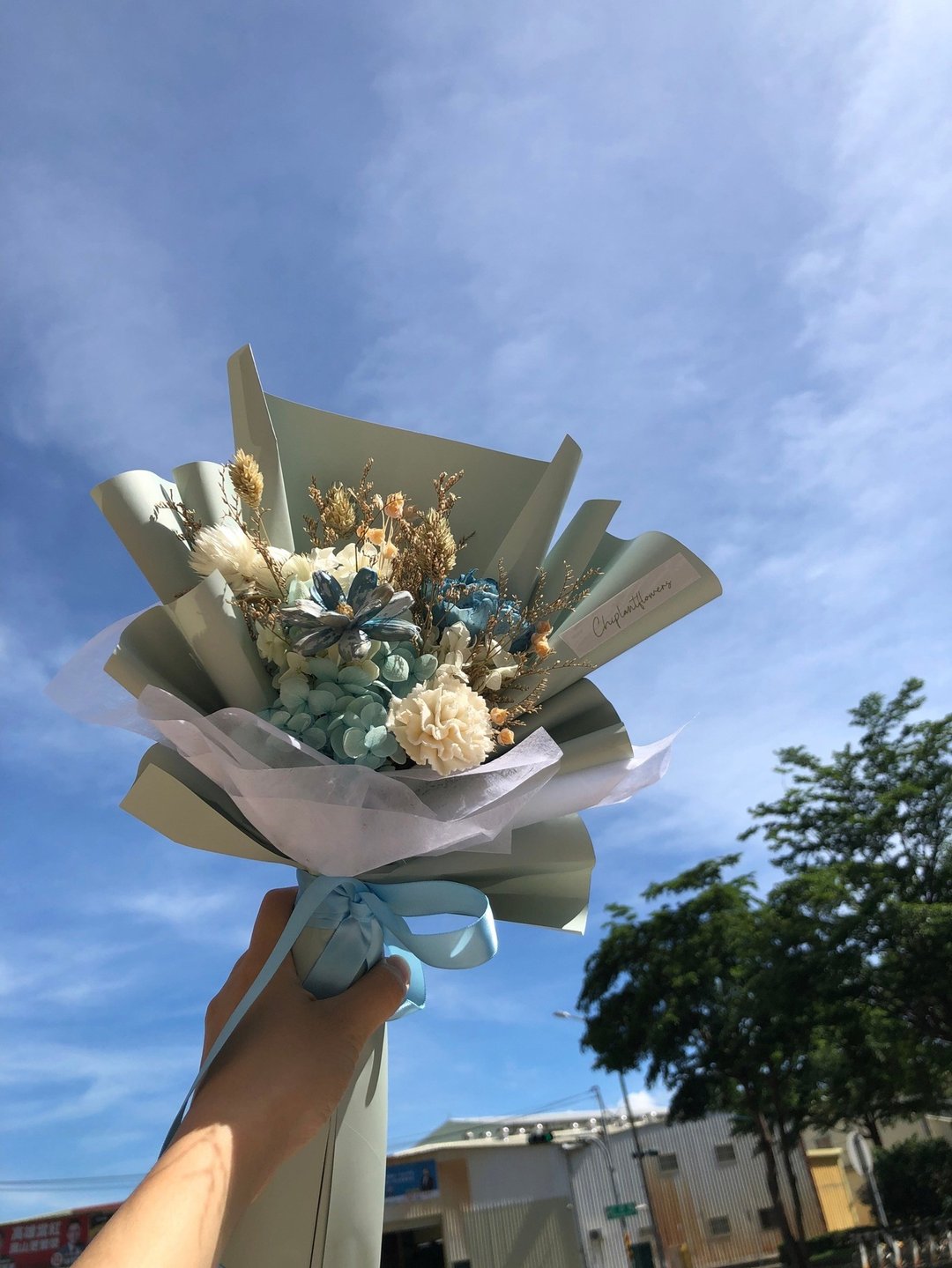【竒花】小清新永生干燥花束 毕业 生日礼物 情人节 母亲节 - 干燥花/捧花 - 植物．花 