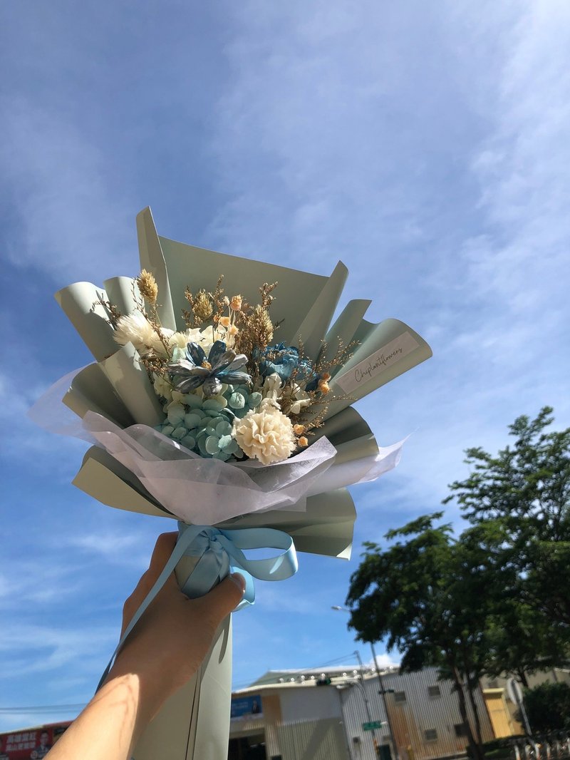 【竒花】小清新永生干燥花束 毕业 生日礼物 情人节 母亲节 - 干燥花/捧花 - 植物．花 