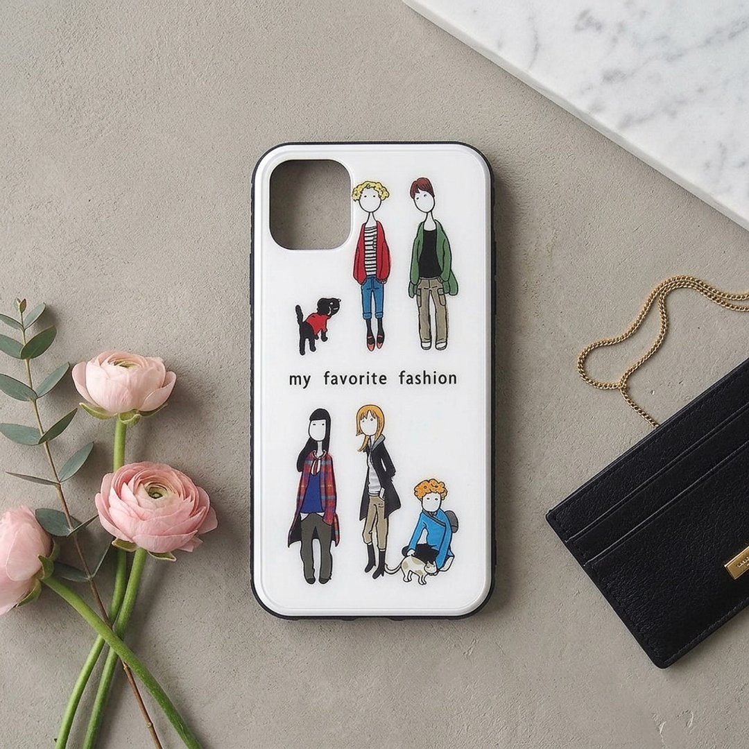 【强化玻璃 iPhone 保护壳】my fashion - 手机壳/手机套 - 塑料 白色