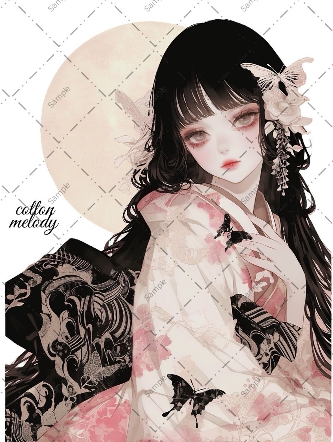原创贴纸 no.717 人物贴纸 原创贴纸 人物贴纸 女孩贴纸 原创人物贴纸 - 贴纸 - 纸 