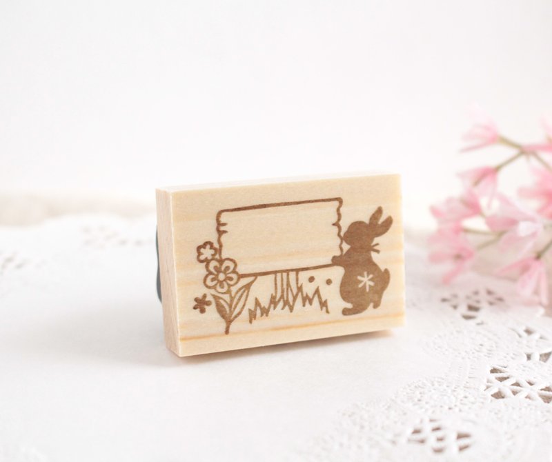 兔兔迷你招牌印章 - 印章/印台 - 橡胶 透明