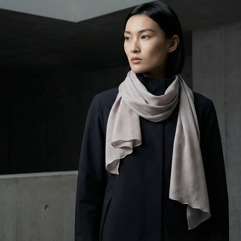 AURORA SCARF 极光丝暖围巾 85%蚕丝 15%极超细羊毛 台湾织造 - 围巾/披肩 - 羊毛 多色