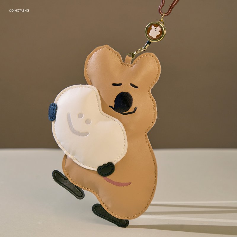 DINOTAENG 皮革证件套 - 证件套/卡套 - 人造皮革 咖啡色