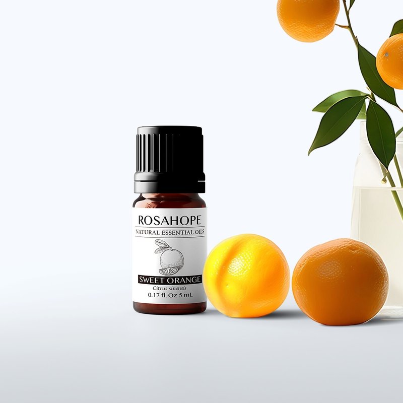 瑰荷希【甜橙精油】纯天然萃自意大利 舒压甜美扩香 沐浴调理皮脂 - 香薰/精油/线香 - 精油 白色