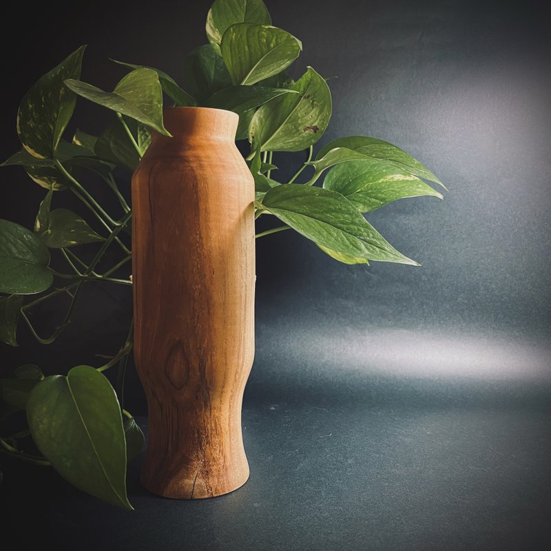 大山与瀑布(花瓶) - 摆饰 - 木头 咖啡色