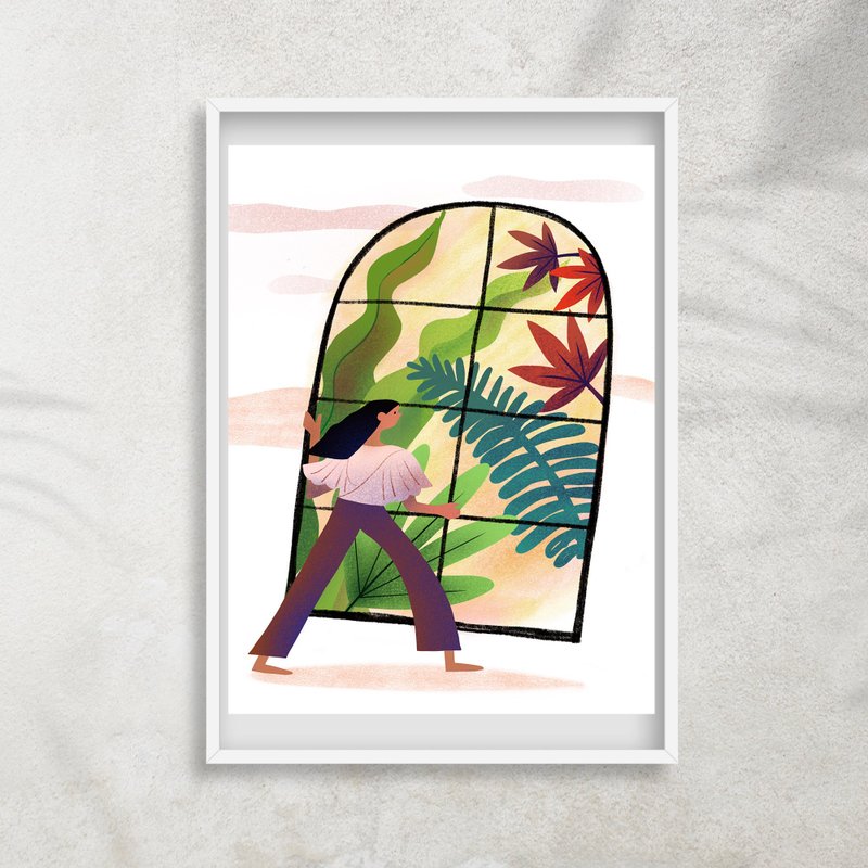 【心田】复印画|Art print - 海报/装饰画/版画 - 纸 白色