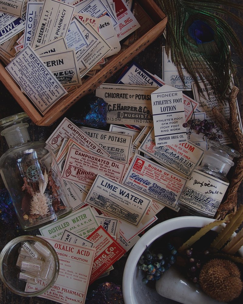 Deadstock chemical label -5P- - 贴纸 - 纸 多色