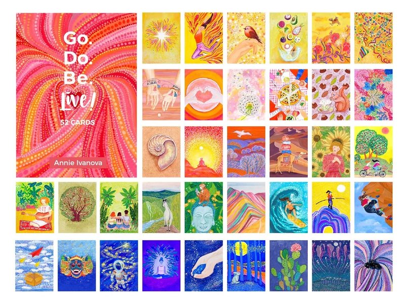 Go.Do.Be.LIVE! | 52张给现代人的自我启导手绘套卡 by 易安妮 - 刊物/书籍 - 纸 多色