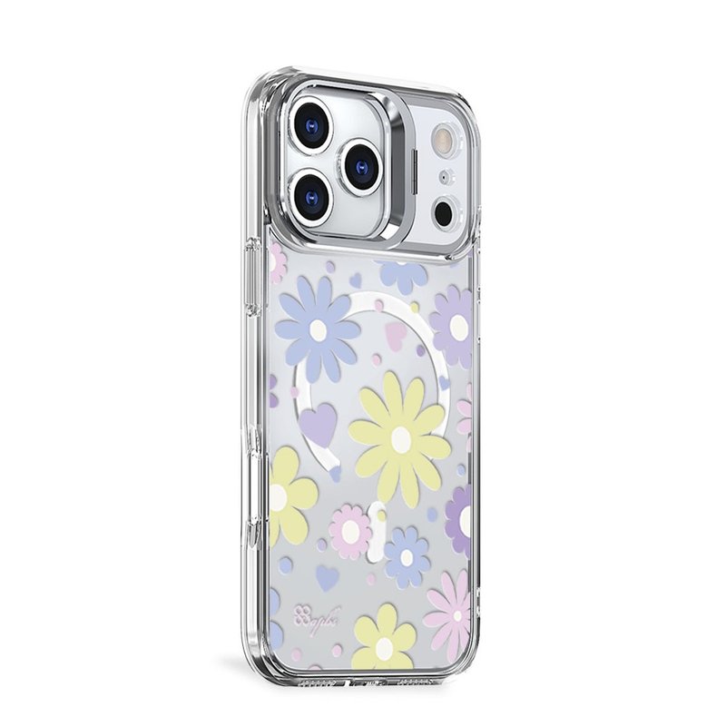 apbs iPhone 全系列 防震双料隐形立架磁吸手机壳-小雏菊 - 手机壳/手机套 - 其他材质 多色